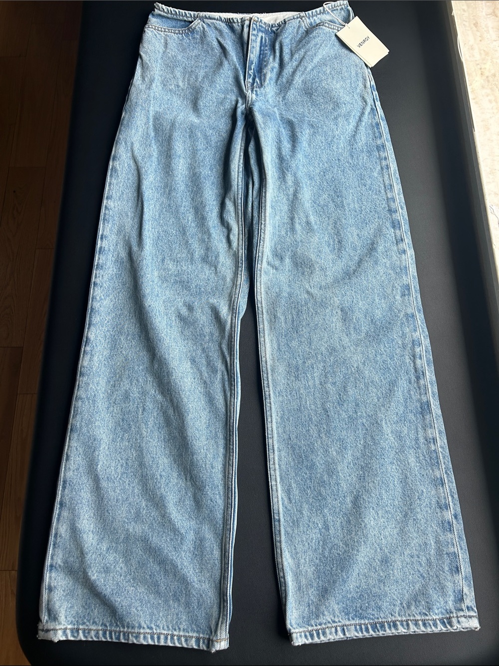 Venroy Light Blue Relaxed Wide-Leg Jeans, Women’s, Brand New with Tags